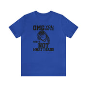 Jesus OMG Tee True Royal S T-Shirt by Printify | Akron Pride Custom Tees