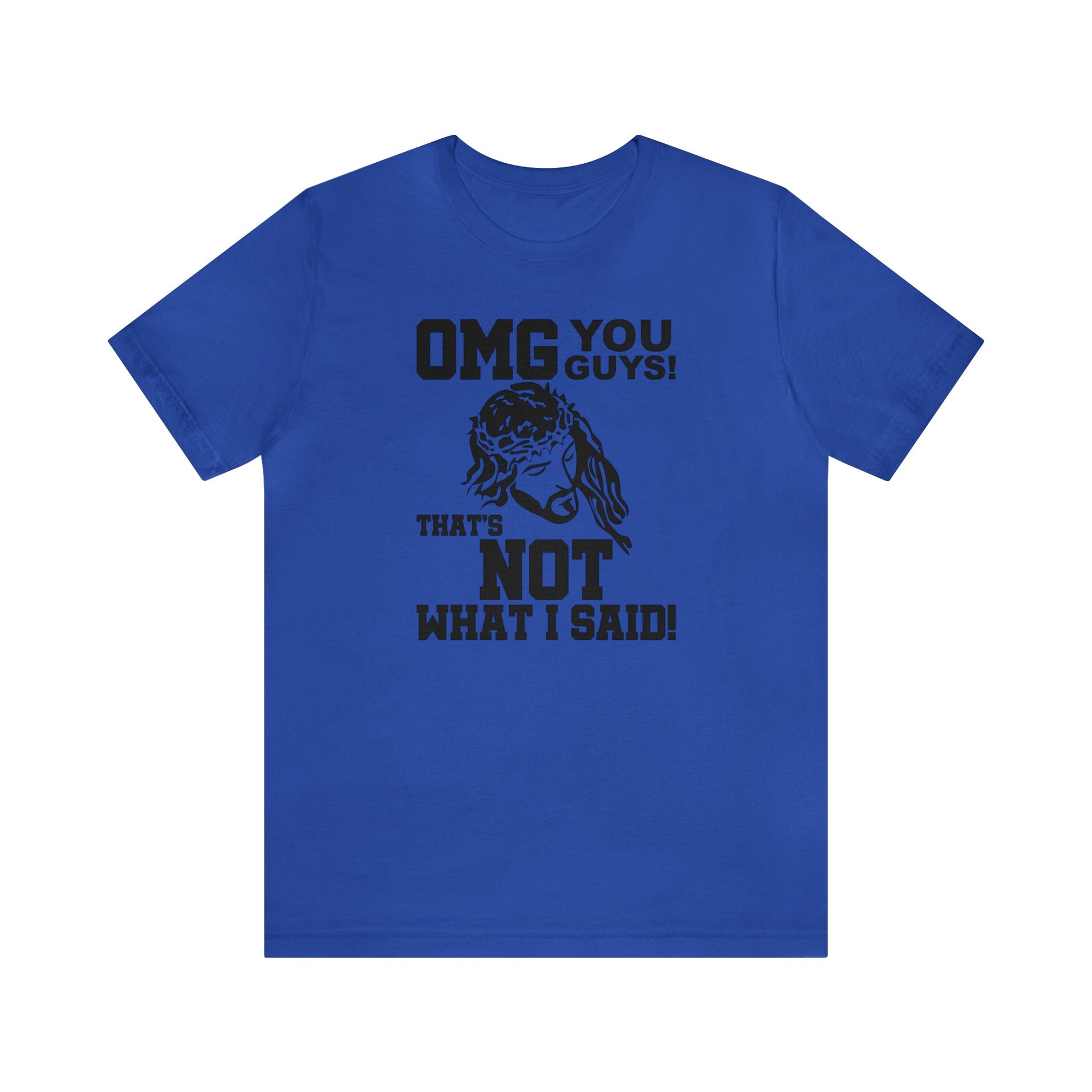 Jesus OMG Tee True Royal S T-Shirt by Printify | Akron Pride Custom Tees