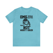 Jesus OMG Tee Turquoise S T-Shirt by Printify | Akron Pride Custom Tees