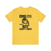 Jesus OMG Tee Yellow S T-Shirt by Printify | Akron Pride Custom Tees