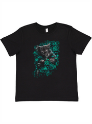 Kittie and Roses Youth Tee Adult Shirt by Akron Pride Custom Tees | Akron Pride Custom Tees