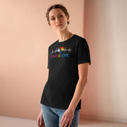 Love is Love Ladies Tee Black S T-Shirt by Printify | Akron Pride Custom Tees