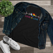 Love is Love Ladies Tee T-Shirt by Printify | Akron Pride Custom Tees