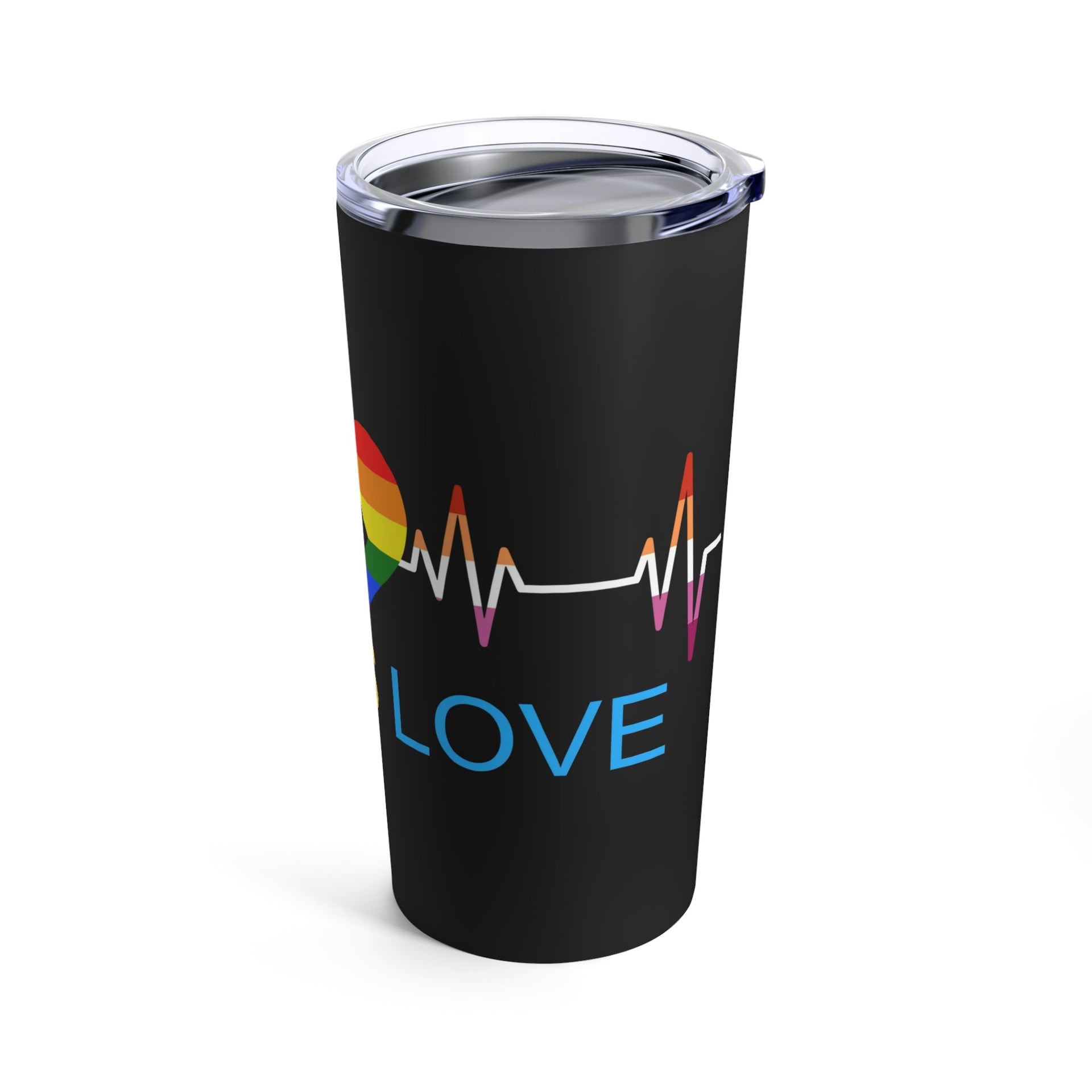 Love is Love Pride Tumbler 20oz Akron Pride Custom Tees