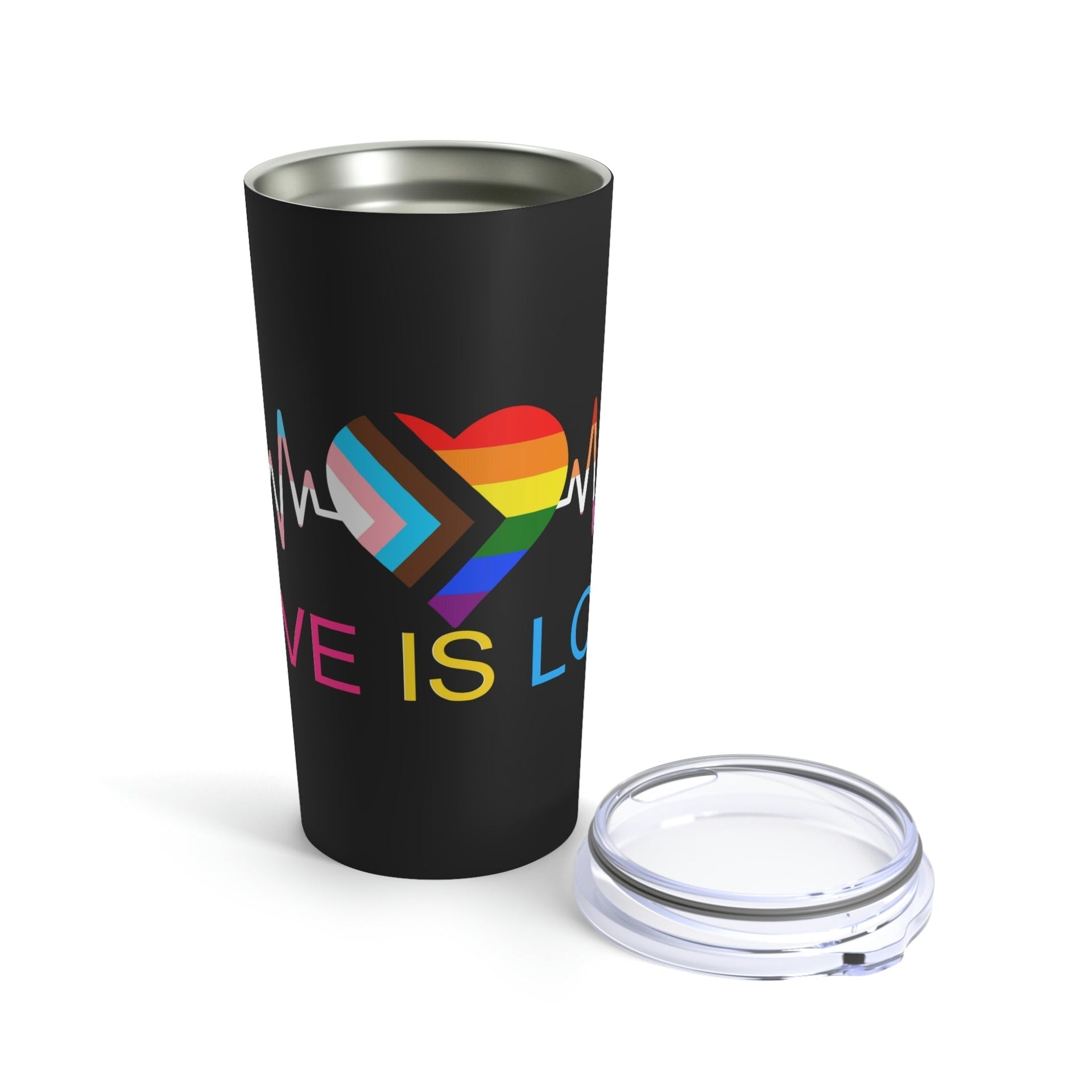 Love is Love Pride Tumbler 20oz Akron Pride Custom Tees