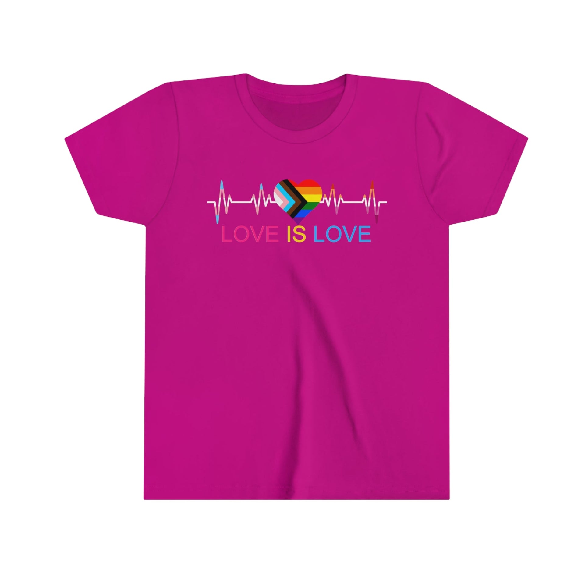 Love is Love Youth Tee Berry S Kids clothes by Printify | Akron Pride Custom Tees