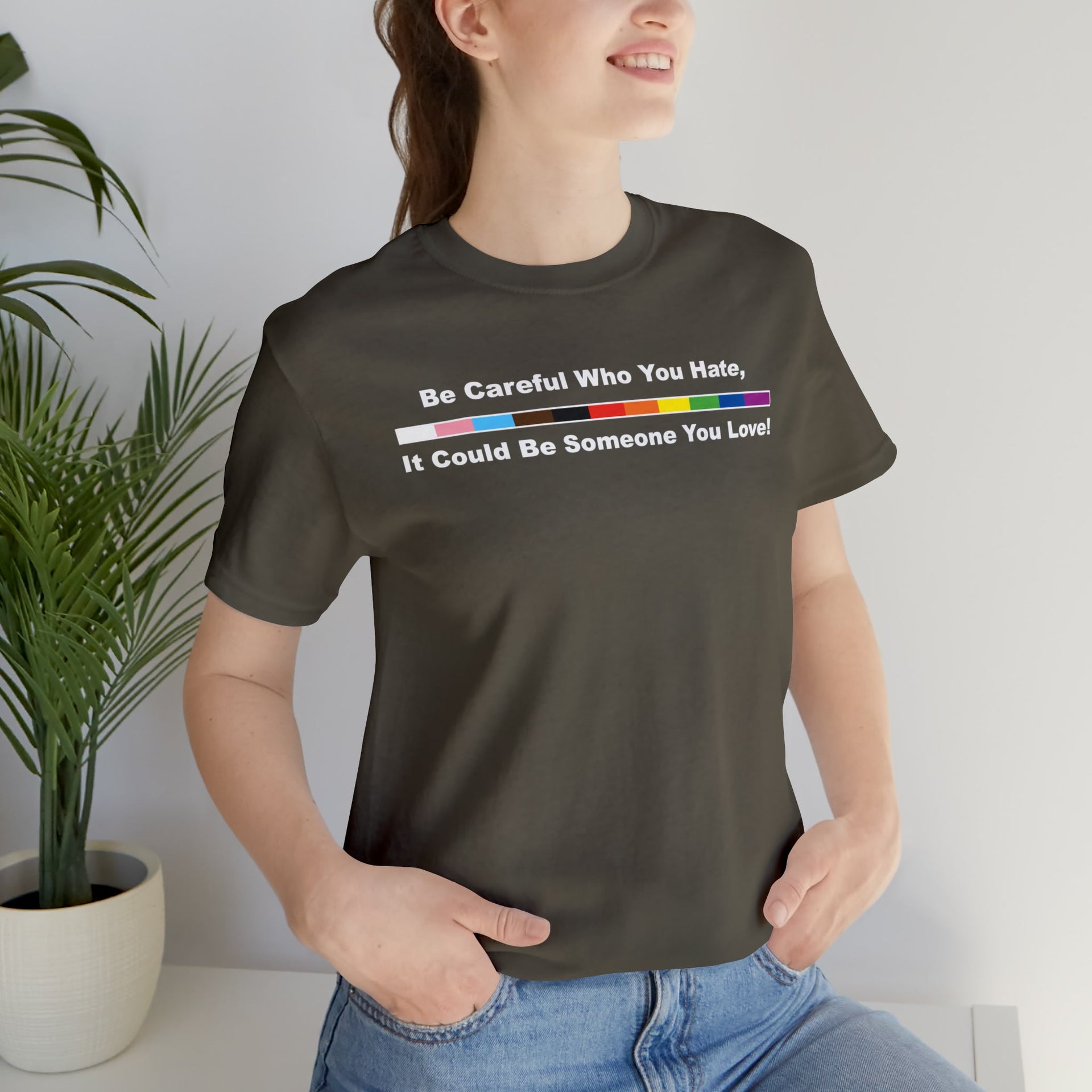 Love Pride Tee Army S T-Shirt by Printify | Akron Pride Custom Tees