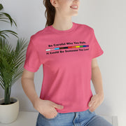 Love Pride Tee Charity Pink S T-Shirt by Printify | Akron Pride Custom Tees