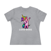 Love Wins Ladies Tee T-Shirt by Printify | Akron Pride Custom Tees