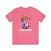 Love Wins Tee Charity Pink S T-Shirt by Printify | Akron Pride Custom Tees