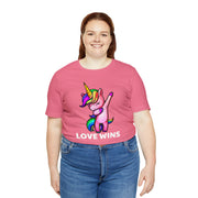 Love Wins Tee T-Shirt by Printify | Akron Pride Custom Tees