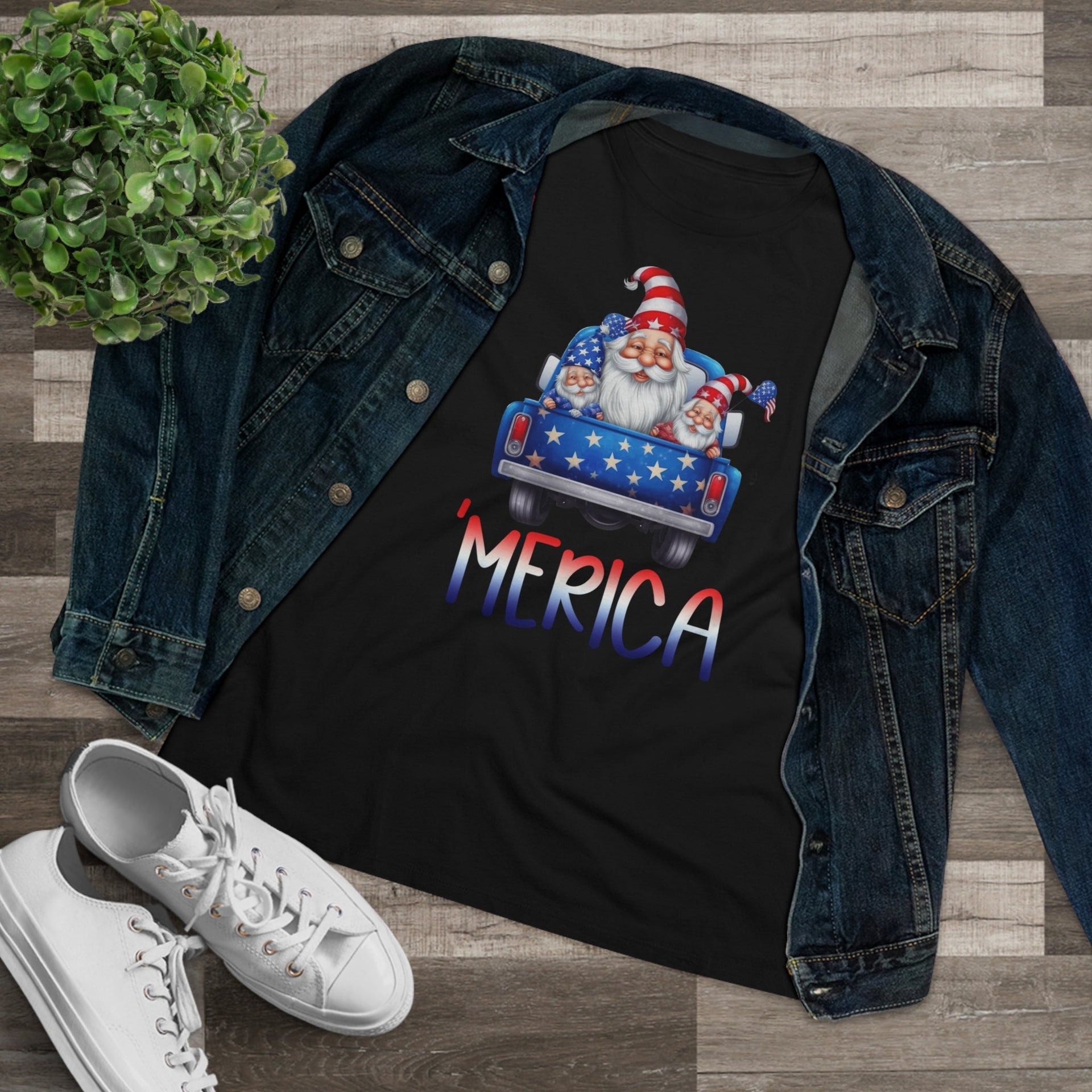Merica Ladies Tee T-Shirt by Printify | Akron Pride Custom Tees
