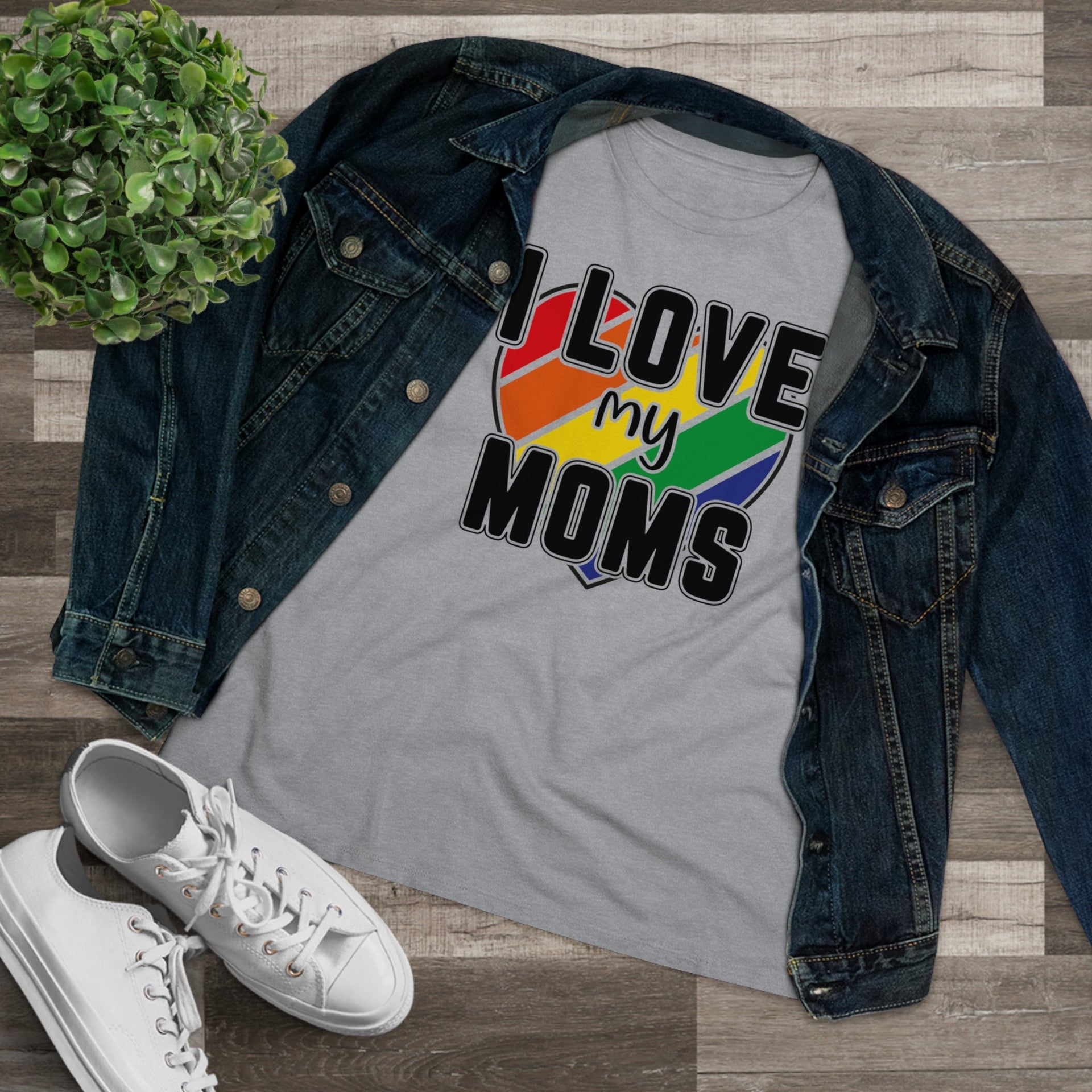 MOM Pride Ladies Tee T-Shirt by Printify | Akron Pride Custom Tees
