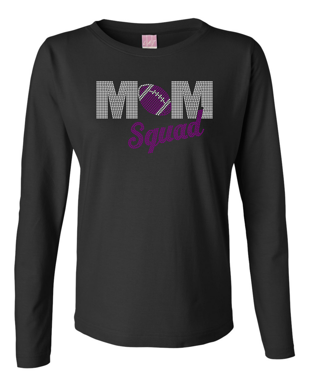 MOM Squad Ladies LS Tee Ladies Long Sleeve Shirt by Akron Pride Custom Tees | Akron Pride Custom Tees