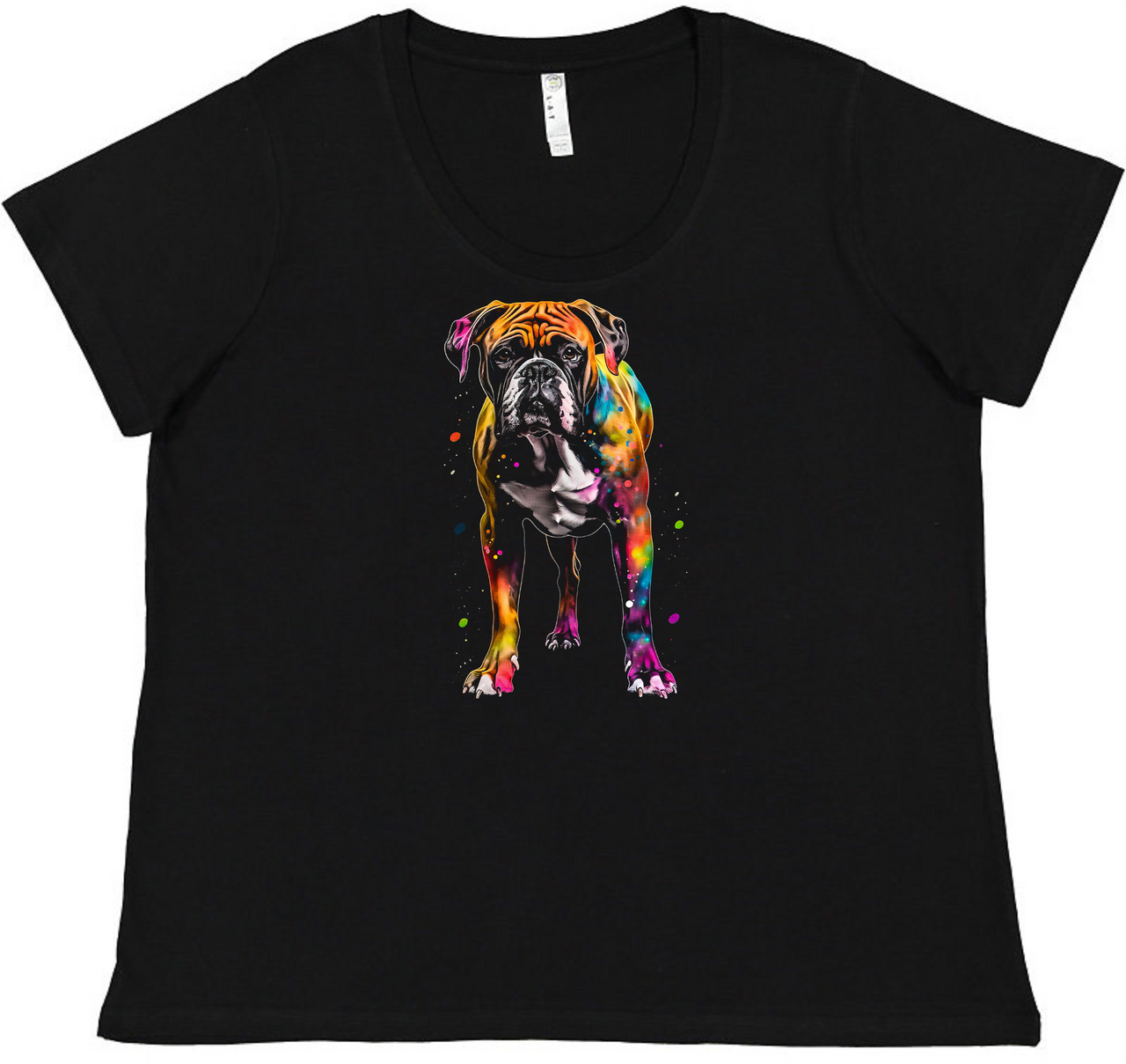 Neon Boxer Ladies Tee Ladies Shirt by Akron Pride Custom Tees | Akron Pride Custom Tees