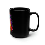Neon Pug Mug 15oz Mug by Printify | Akron Pride Custom Tees