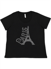 Paris Ladies Tee Ladies Shirt by Akron Pride Custom Tees | Akron Pride Custom Tees