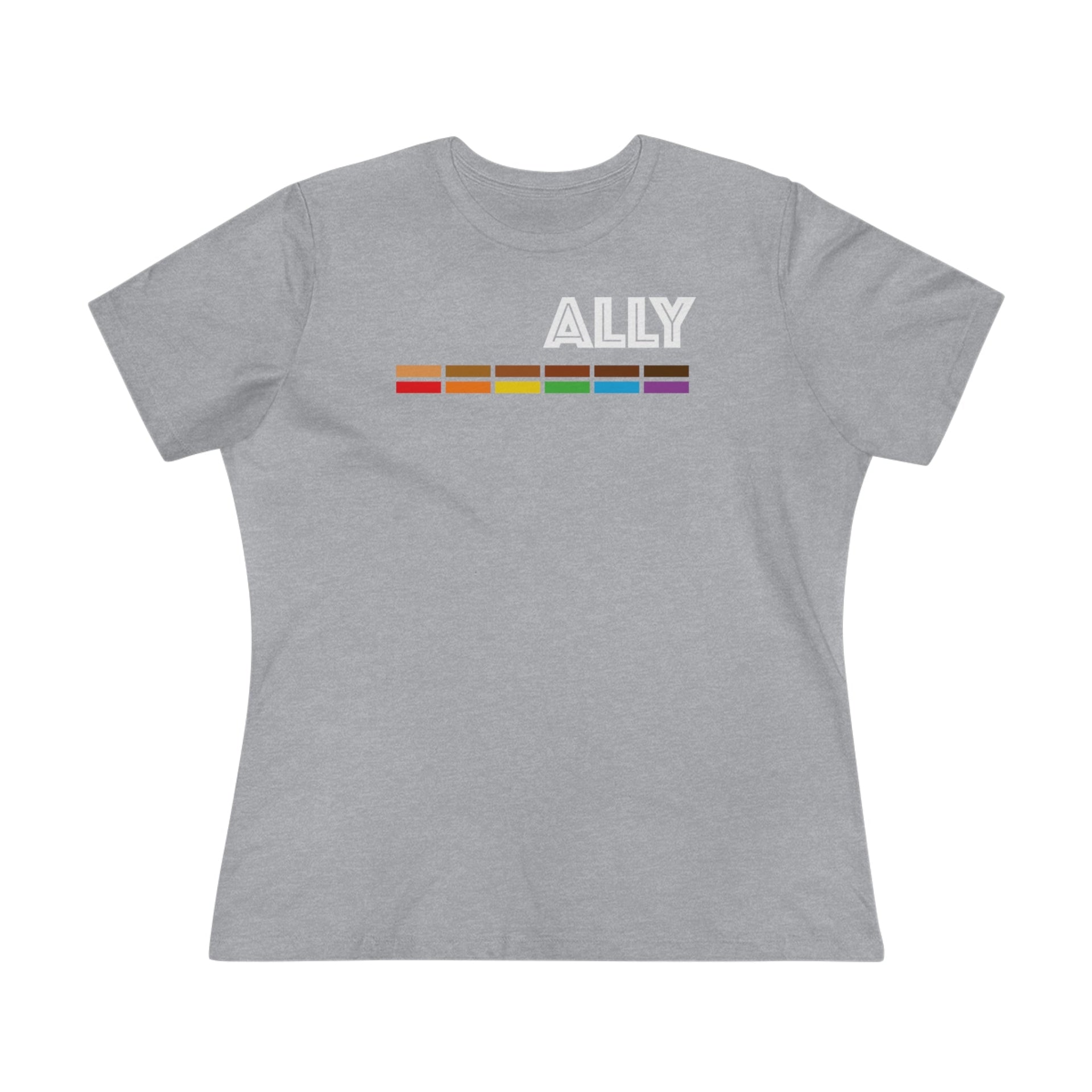 Pride Ally Ladies Tee T-Shirt by Printify | Akron Pride Custom Tees