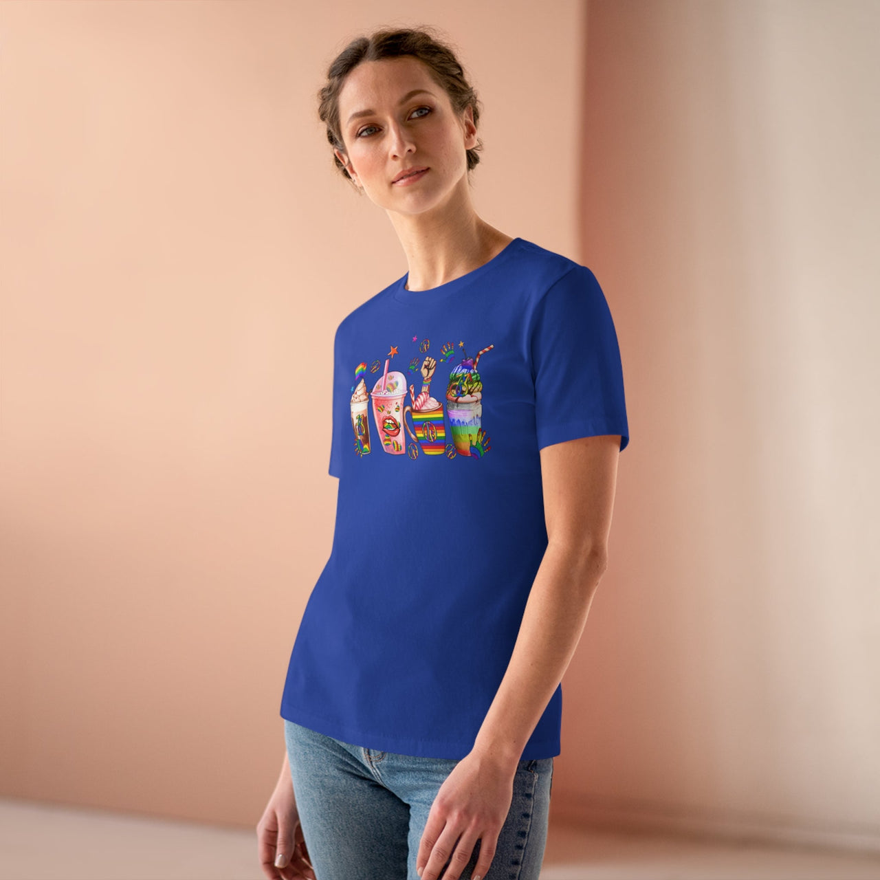 Pride Ladies Tee True Royal S T-Shirt by Printify | Akron Pride Custom Tees