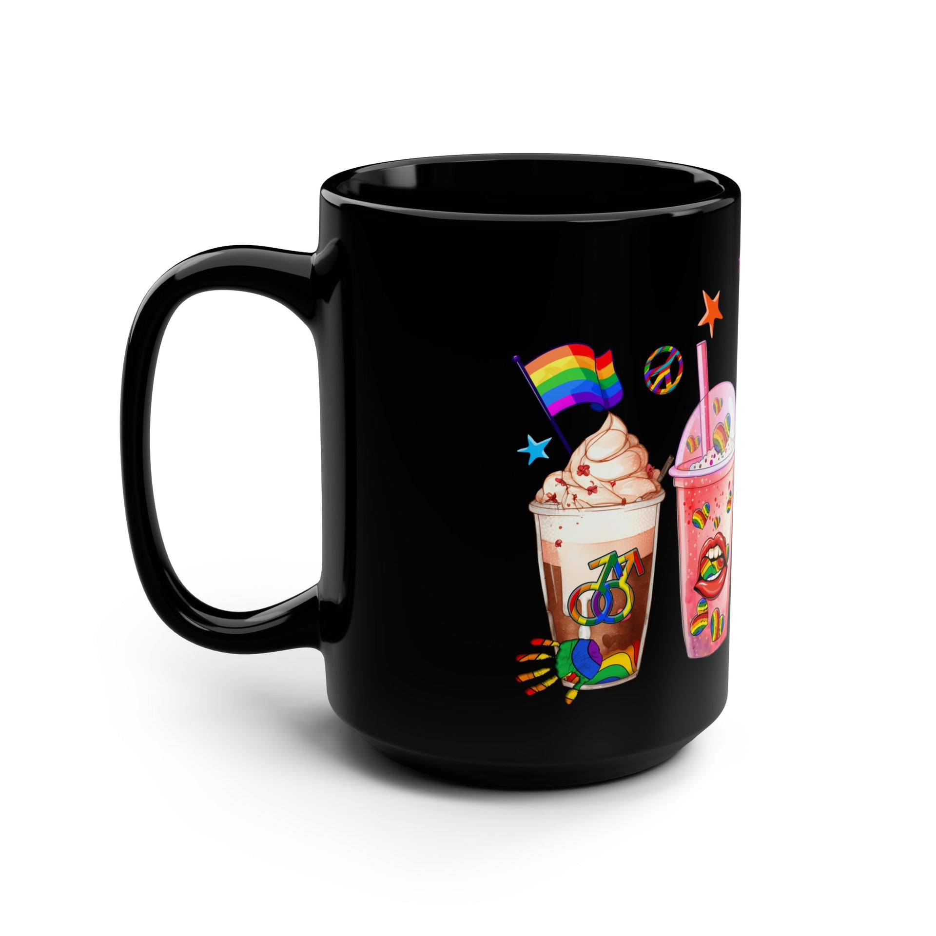 Pride Mug 15oz Mug by Printify | Akron Pride Custom Tees