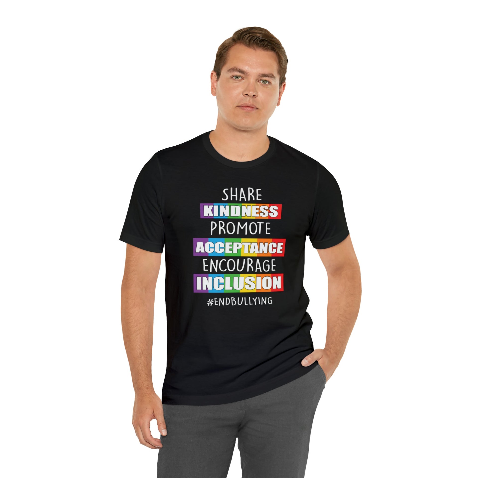 Pride Tee Black S T-Shirt by Printify | Akron Pride Custom Tees