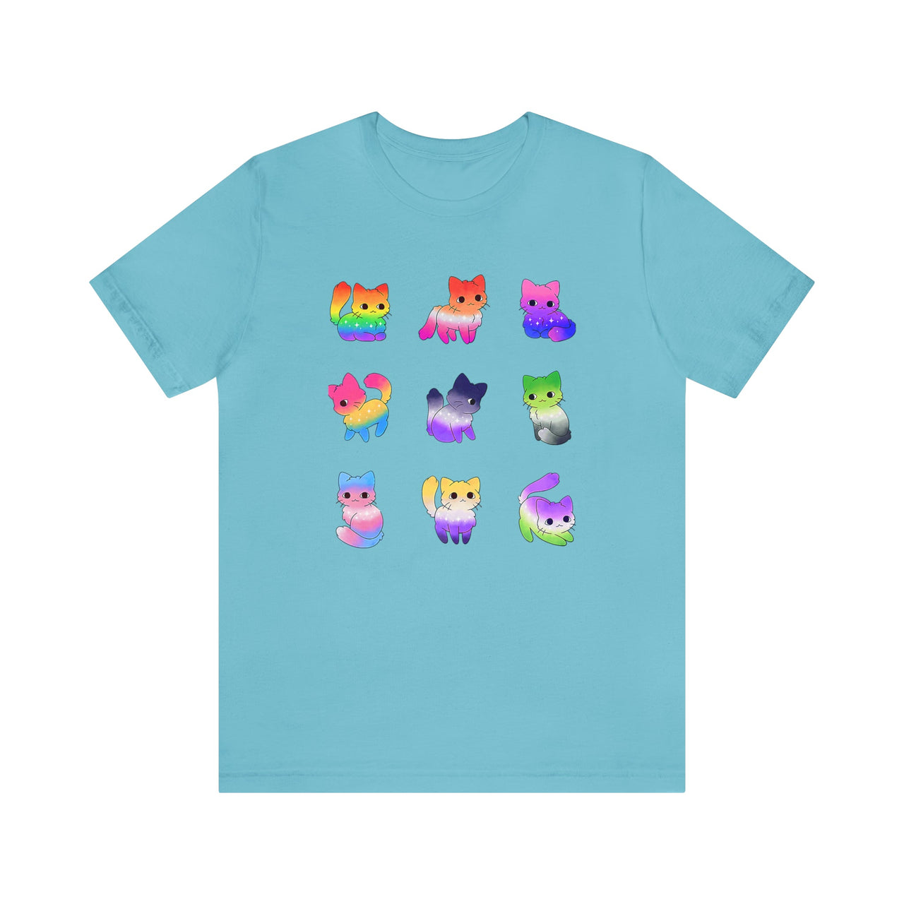 Pride Tee Turquoise S T-Shirt by Printify | Akron Pride Custom Tees