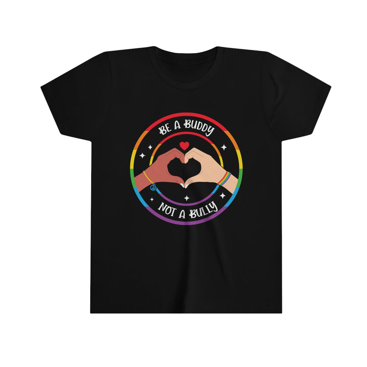 Pride Youth Tee Black S Kids clothes by Printify | Akron Pride Custom Tees