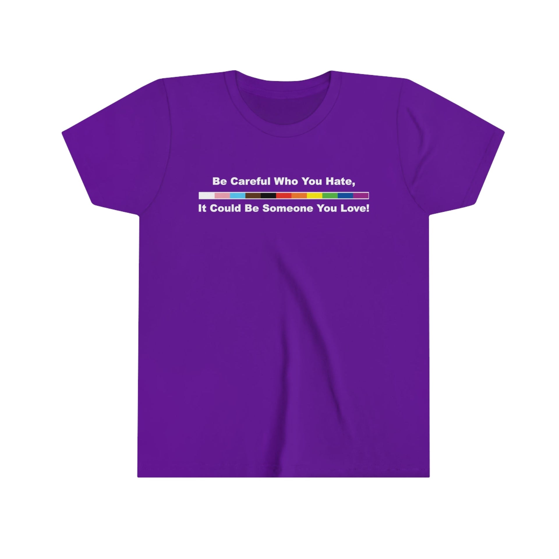 Pride Youth Tee Team Purple S Kids clothes by Printify | Akron Pride Custom Tees