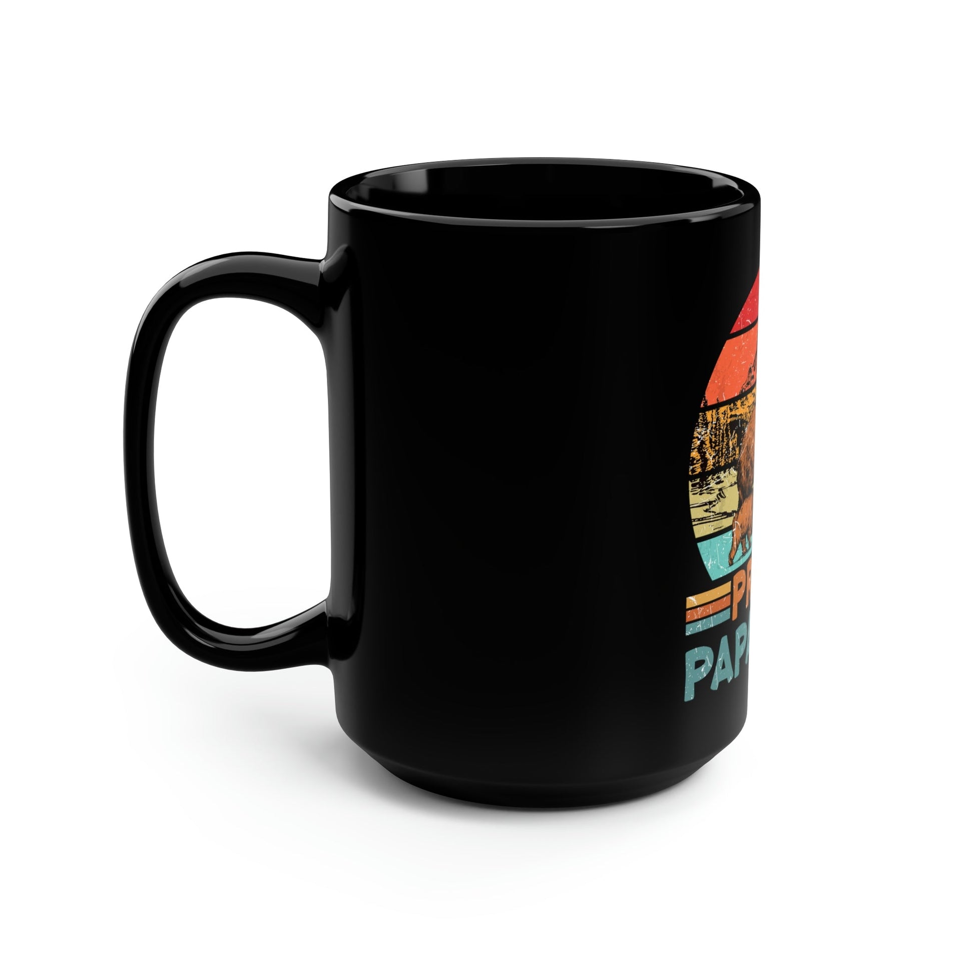 Proud Papa Bear Mug 15oz Mug by Printify | Akron Pride Custom Tees