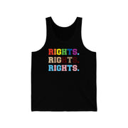 Rights Pride Tank Top XS Black Tank Top by Printify | Akron Pride Custom Tees
