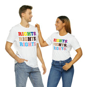 Rights Pride Tee White S T-Shirt by Printify | Akron Pride Custom Tees