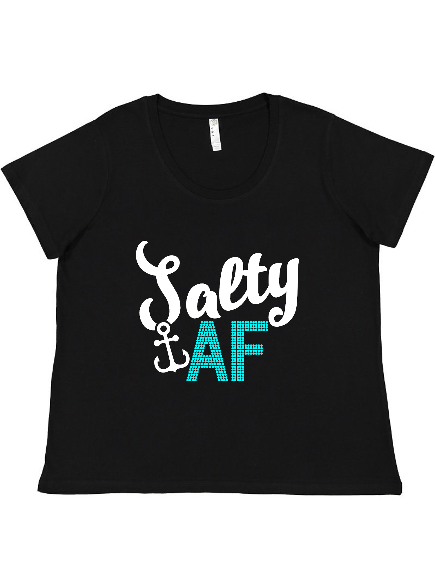 Salty AF Ladies Tee Ladies Shirt by Akron Pride Custom Tees | Akron Pride Custom Tees