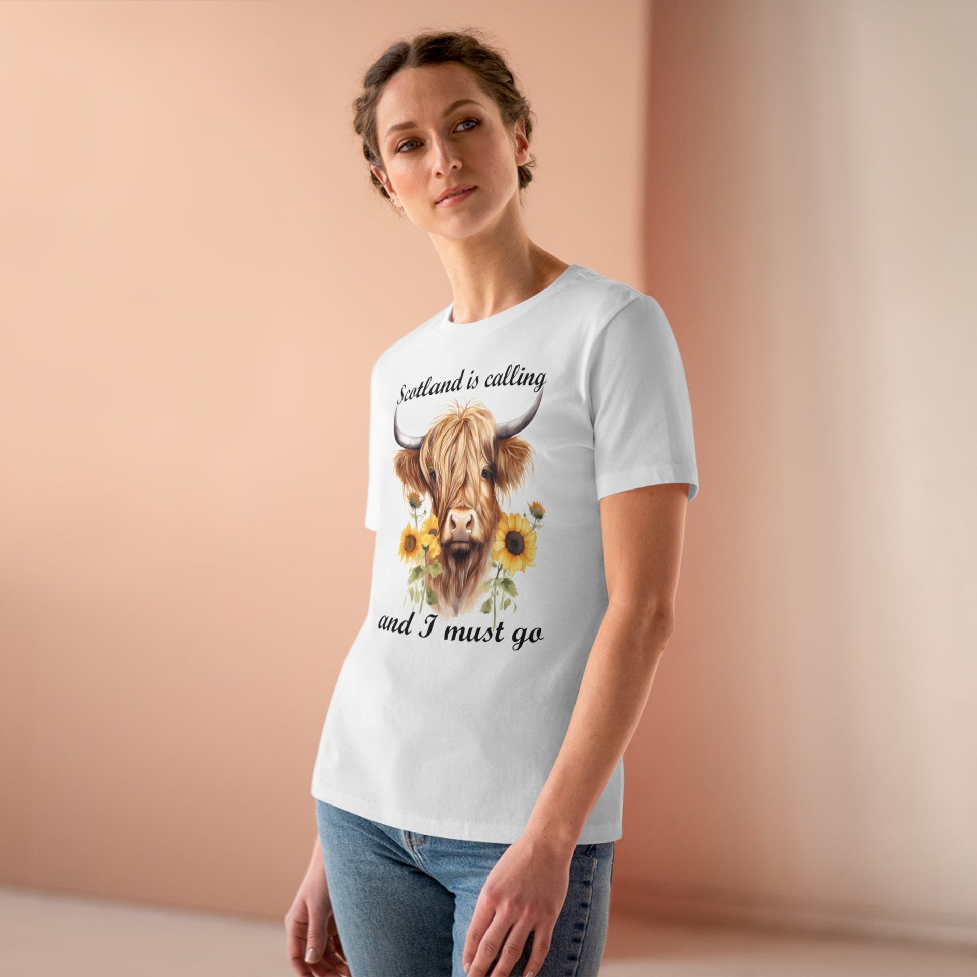 Scotland is calling Ladies Tee T-Shirt by Printify | Akron Pride Custom Tees