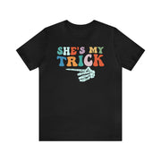 She's my trick Tee Black T-Shirt by Printify | Akron Pride Custom Tees