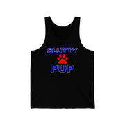 Slutty Pup Tank Top XS Black Tank Top by Printify | Akron Pride Custom Tees