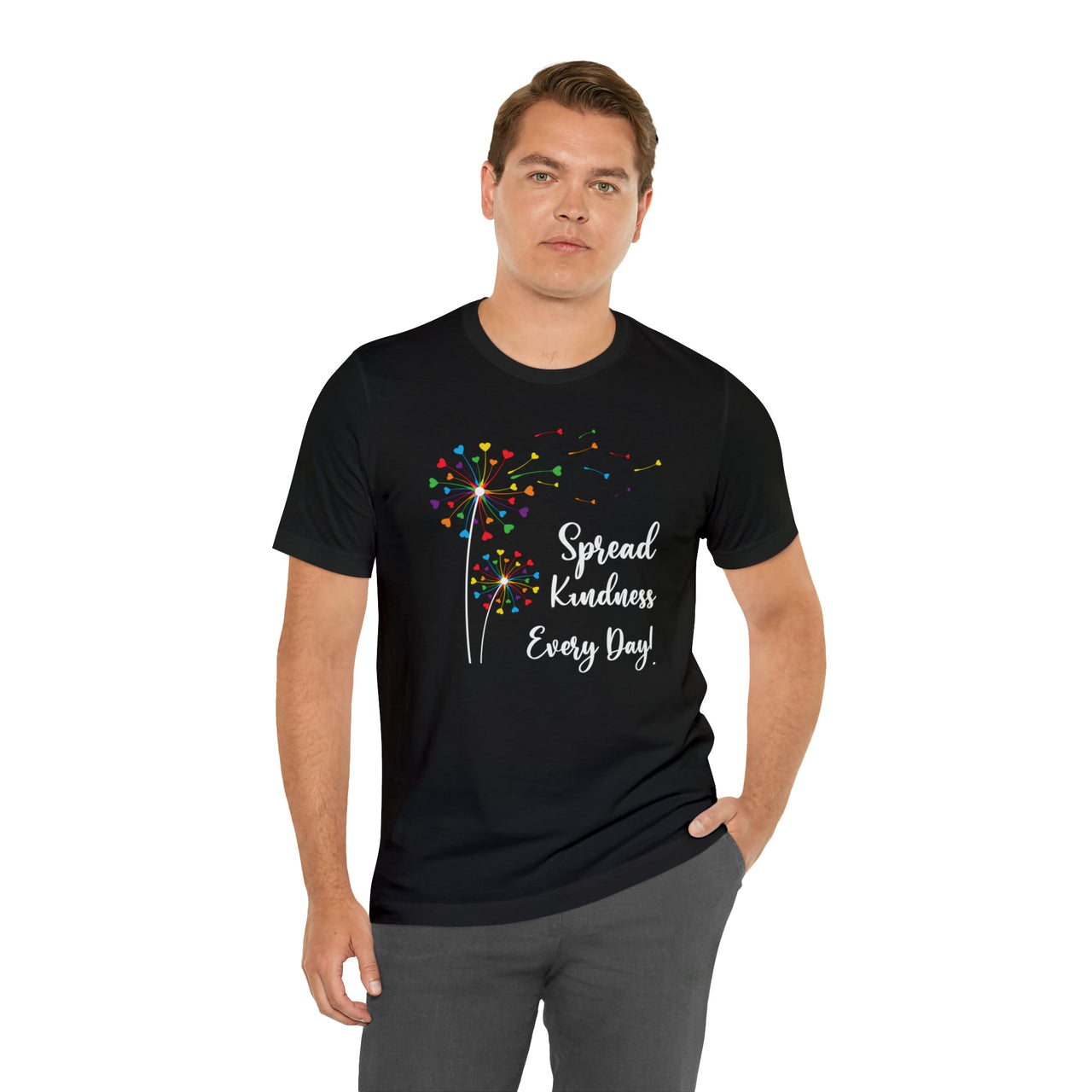 Spread Kindness Pride Tee Black S T-Shirt by Printify | Akron Pride Custom Tees