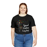 Spread Kindness Pride Tee Black T-Shirt by Printify | Akron Pride Custom Tees