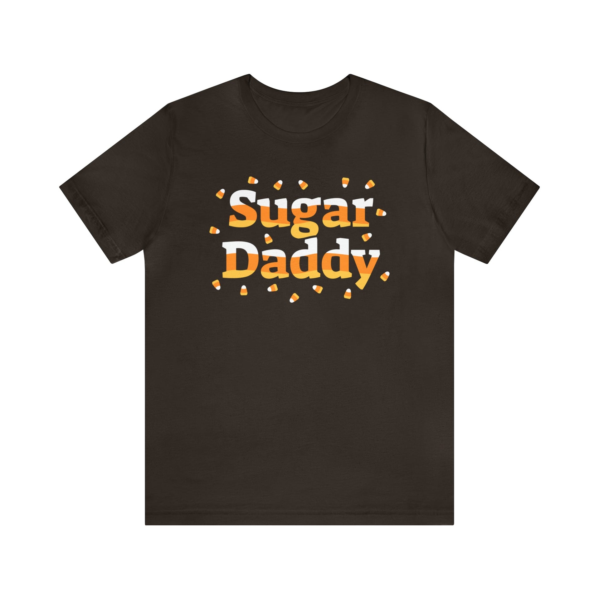 Sugar Daddy Tee Brown S T-Shirt by Printify | Akron Pride Custom Tees