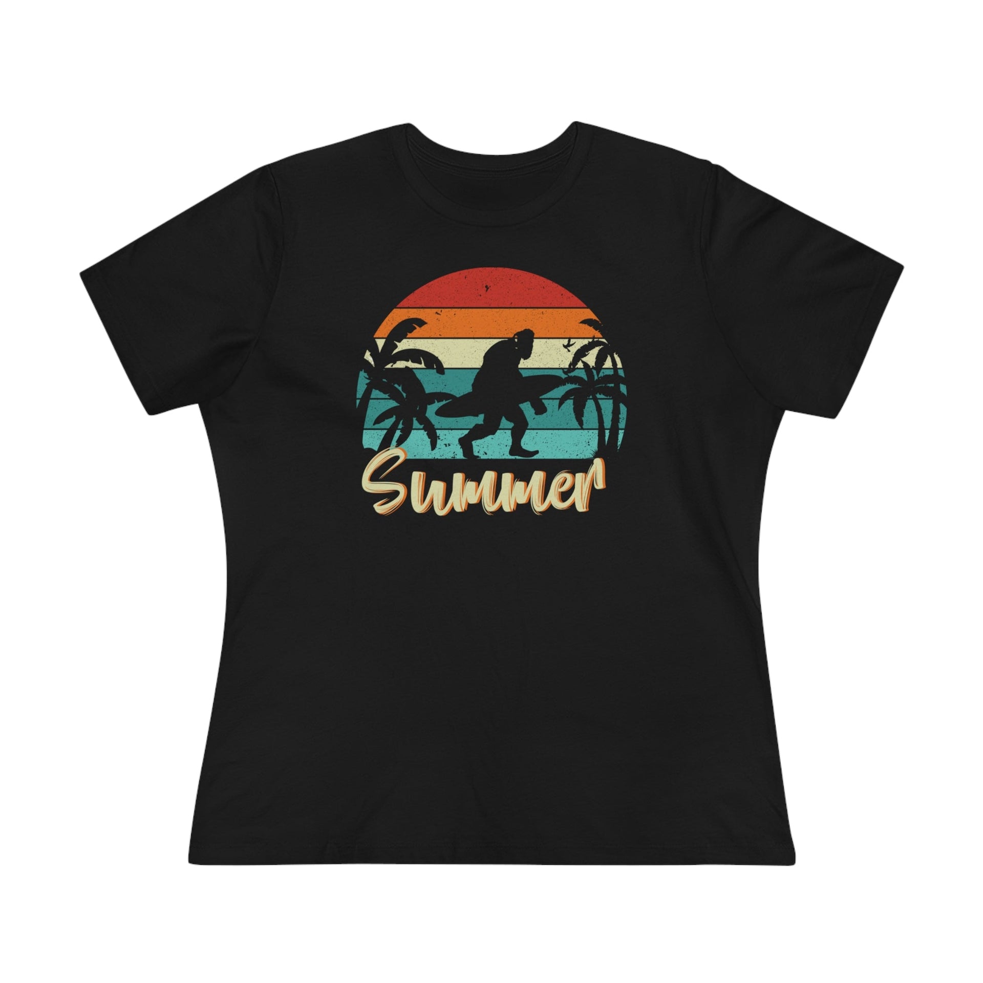 Summer Ladies Tee Black S T-Shirt by Printify | Akron Pride Custom Tees