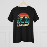 Summer Ladies Tee Black T-Shirt by Printify | Akron Pride Custom Tees