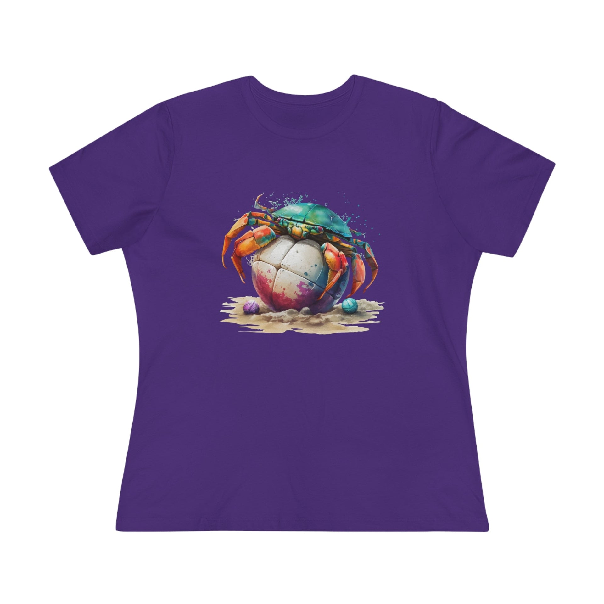 Summer Ladies Tee Team Purple S T-Shirt by Printify | Akron Pride Custom Tees