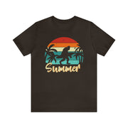 Summer Tee Brown S T-Shirt by Printify | Akron Pride Custom Tees