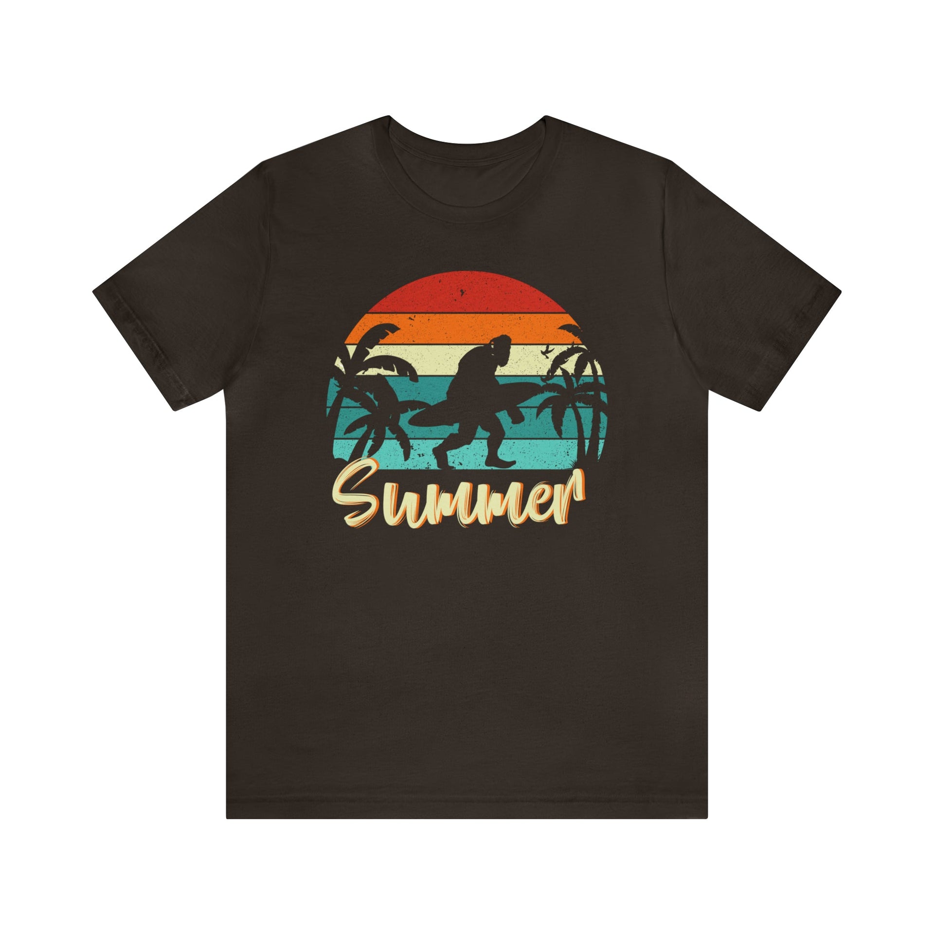Summer Tee Brown S T-Shirt by Printify | Akron Pride Custom Tees