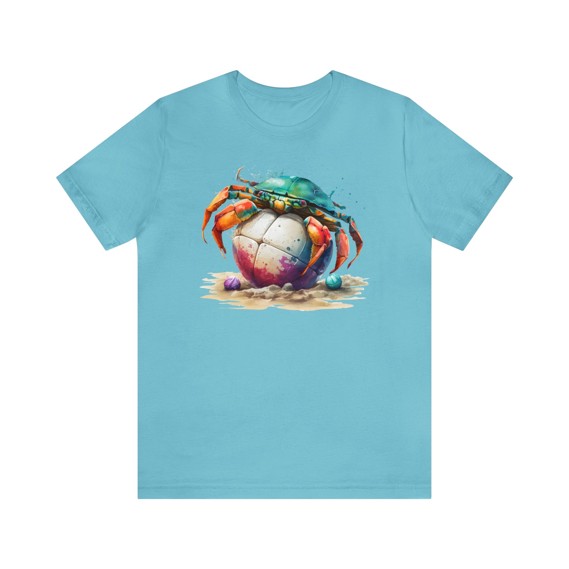Summer Tee Turquoise S T-Shirt by Printify | Akron Pride Custom Tees