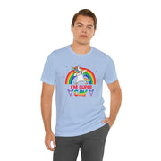 Super Gay Pride Tee Baby Blue S T-Shirt by Printify | Akron Pride Custom Tees
