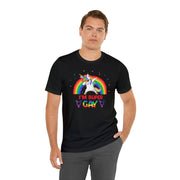 Super Gay Pride Tee Black S T-Shirt by Printify | Akron Pride Custom Tees