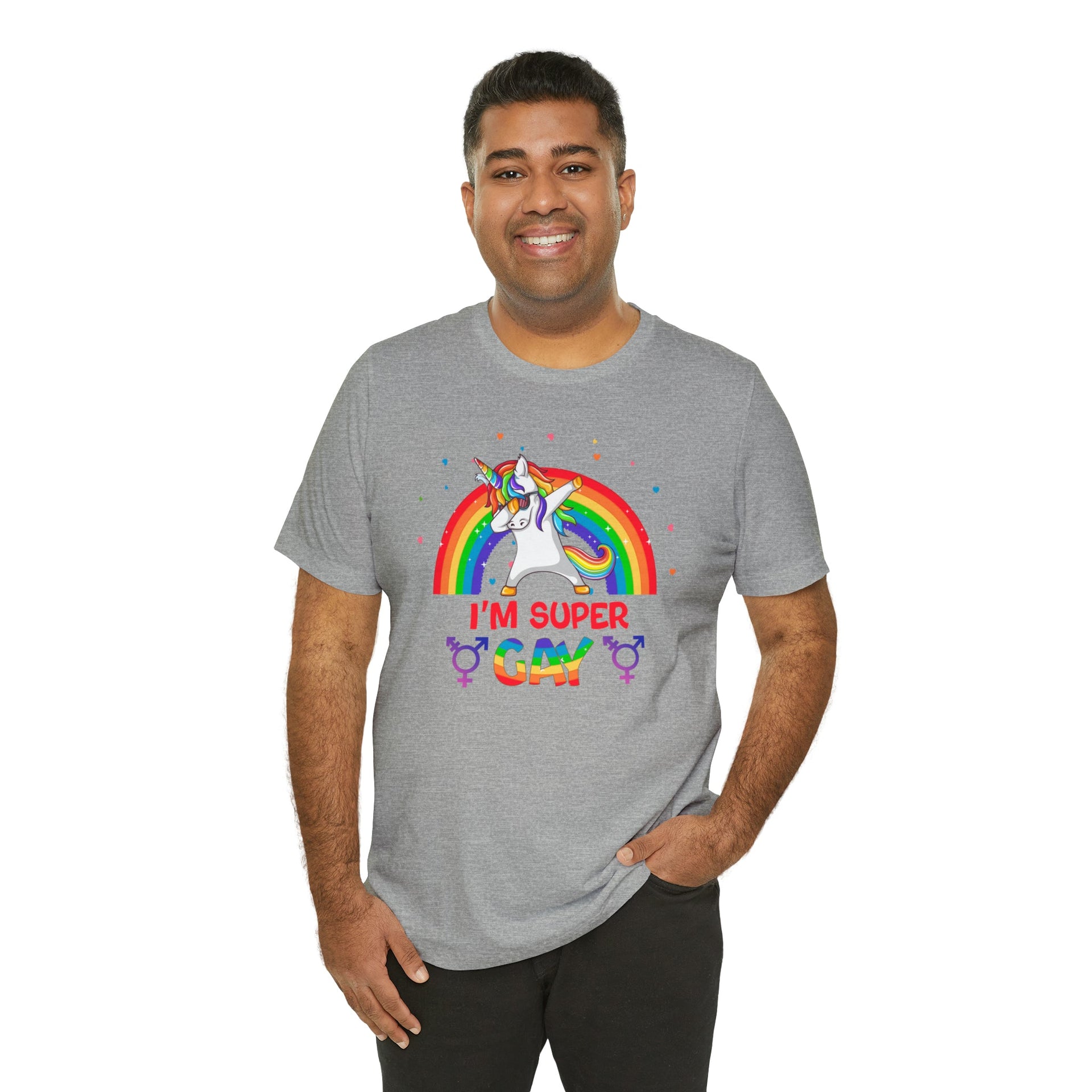 Super Gay Pride Tee T-Shirt by Printify | Akron Pride Custom Tees