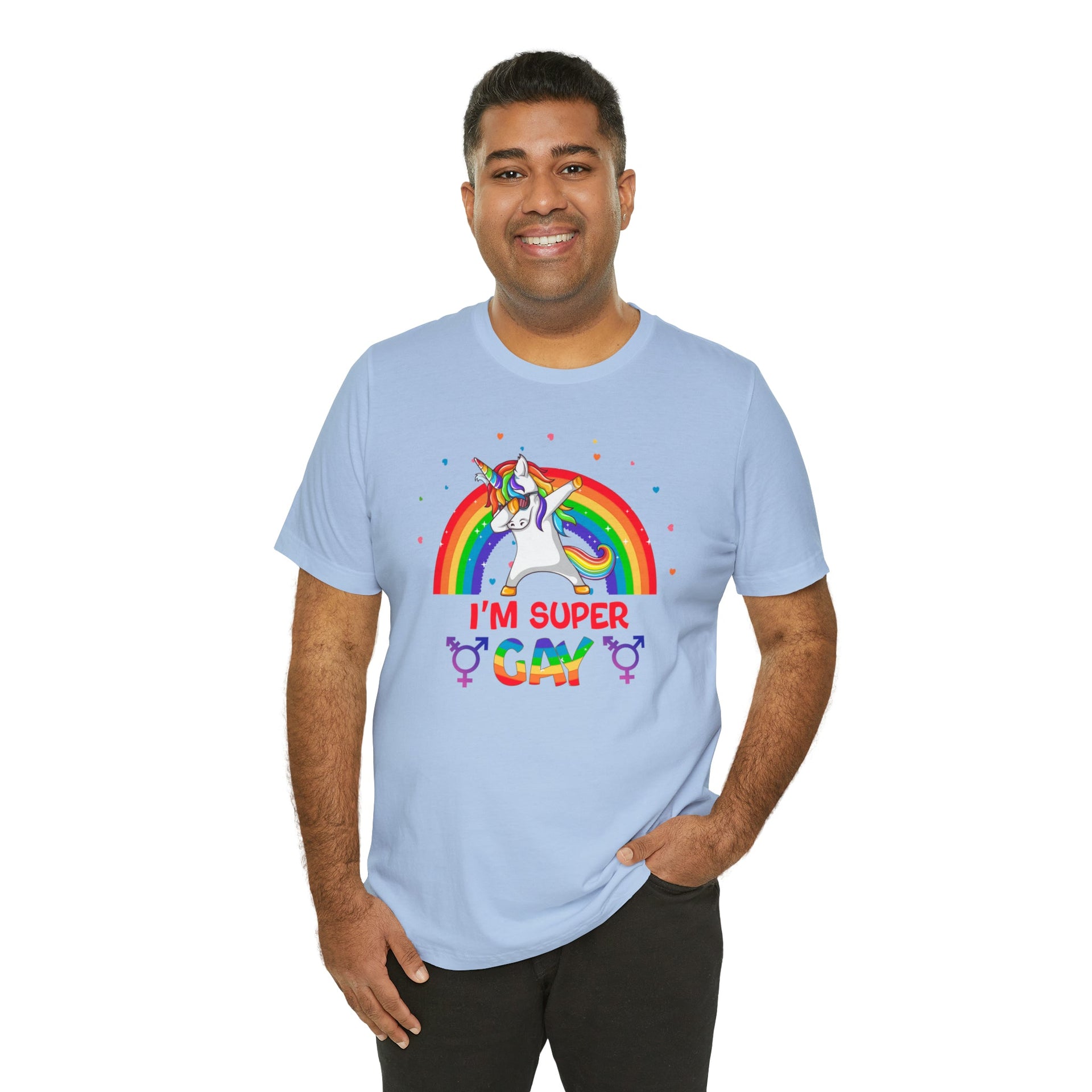 Super Gay Pride Tee T-Shirt by Printify | Akron Pride Custom Tees