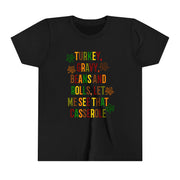 Thanksgiving Youth Tee Black S Kids clothes by Printify | Akron Pride Custom Tees