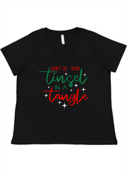 Tinsel in a Tangle Ladies Tee Ladies Shirt by Akron Pride Custom Tees | Akron Pride Custom Tees